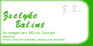 zselyke balint business card
